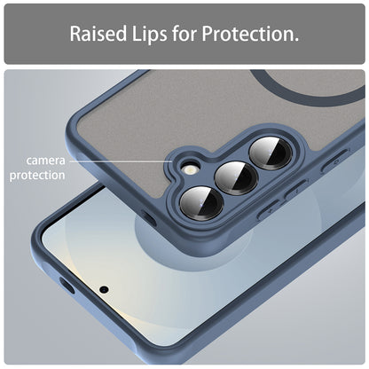 MagSafe Case for Samsung Galaxy S24+ S926, Techsuit, HaloFrost II, Navy Blue