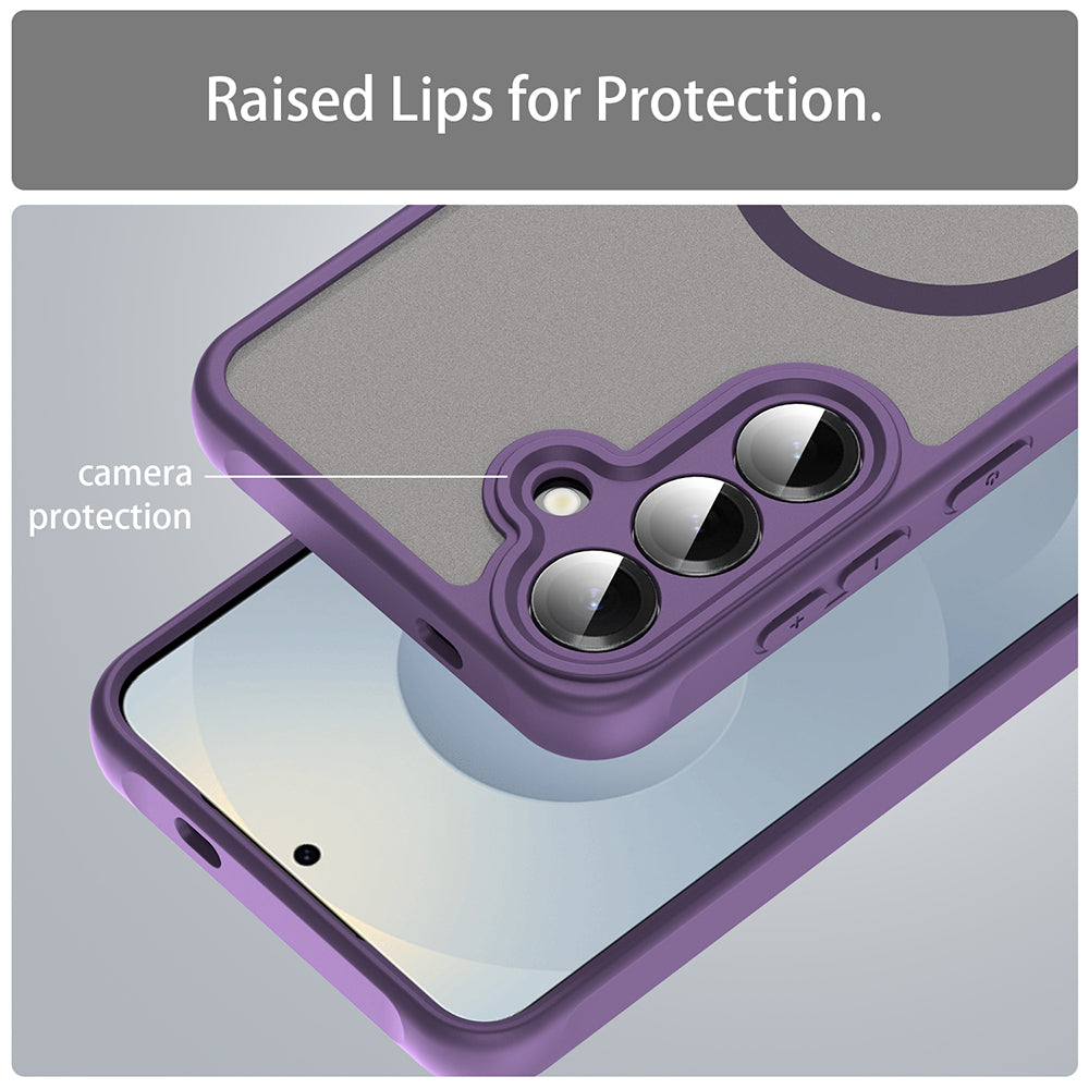 MagSafe Case for Samsung Galaxy S24+ S926, Techsuit, HaloFrost II, Purple