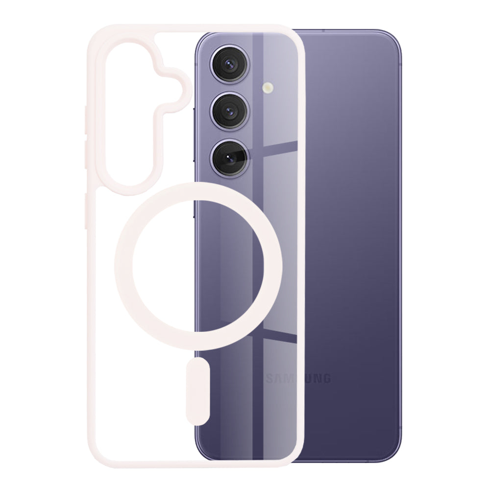 Coque MagSafe pour Samsung Galaxy S24+ S926, Techsuit, Pro, Rose