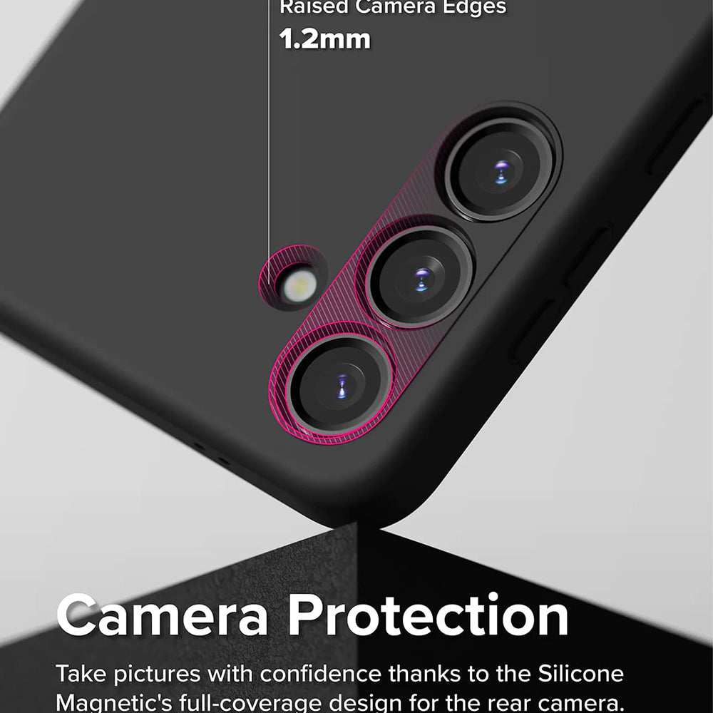 MagSafe Case for Samsung Galaxy S24 S921, Ringke, Silicone, Black