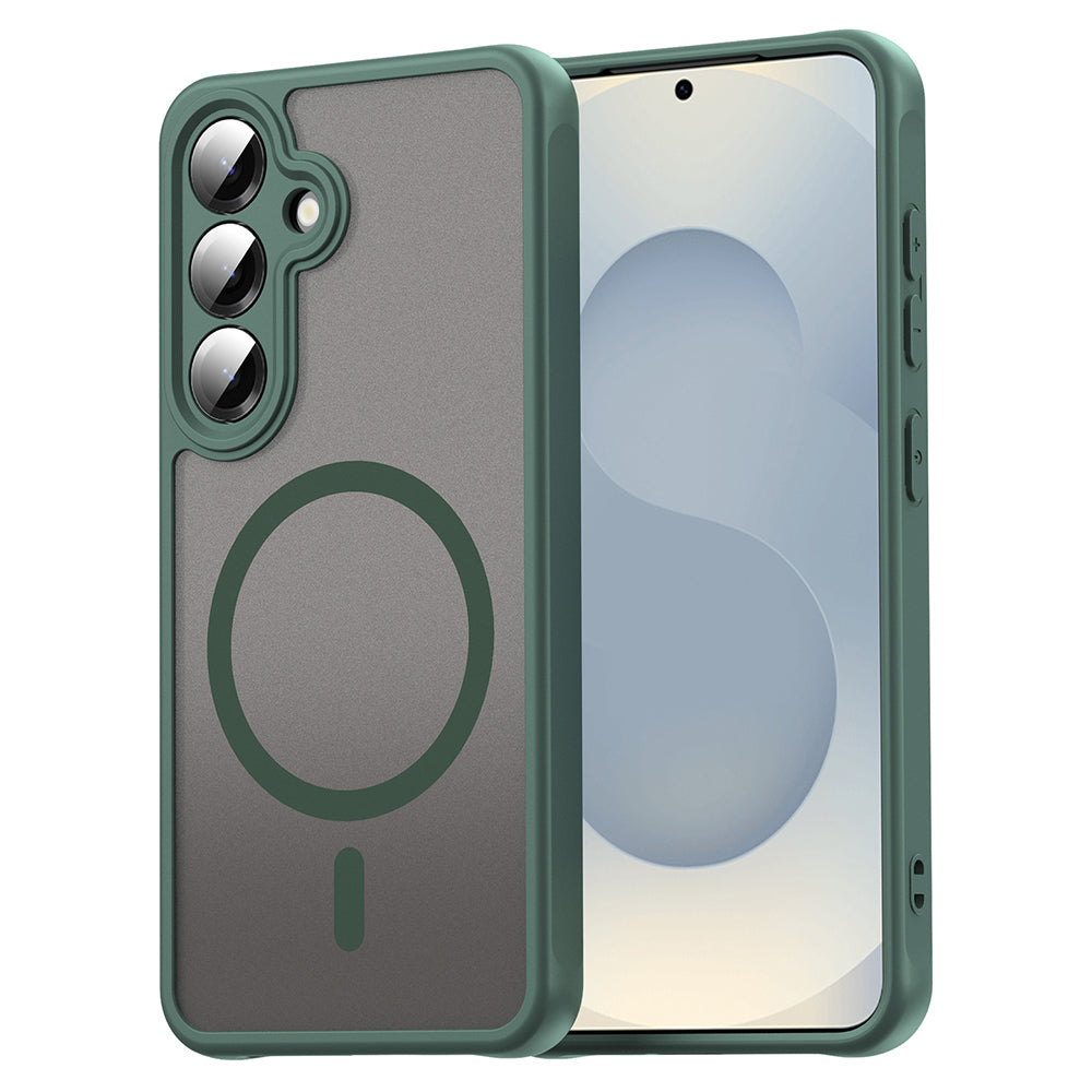 Coque MagSafe pour Samsung Galaxy S24 S921, Techsuit, HaloFrost II, Vert