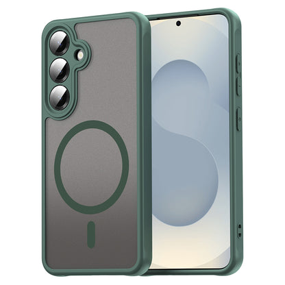 Coque MagSafe pour Samsung Galaxy S24 S921, Techsuit, HaloFrost II, Vert