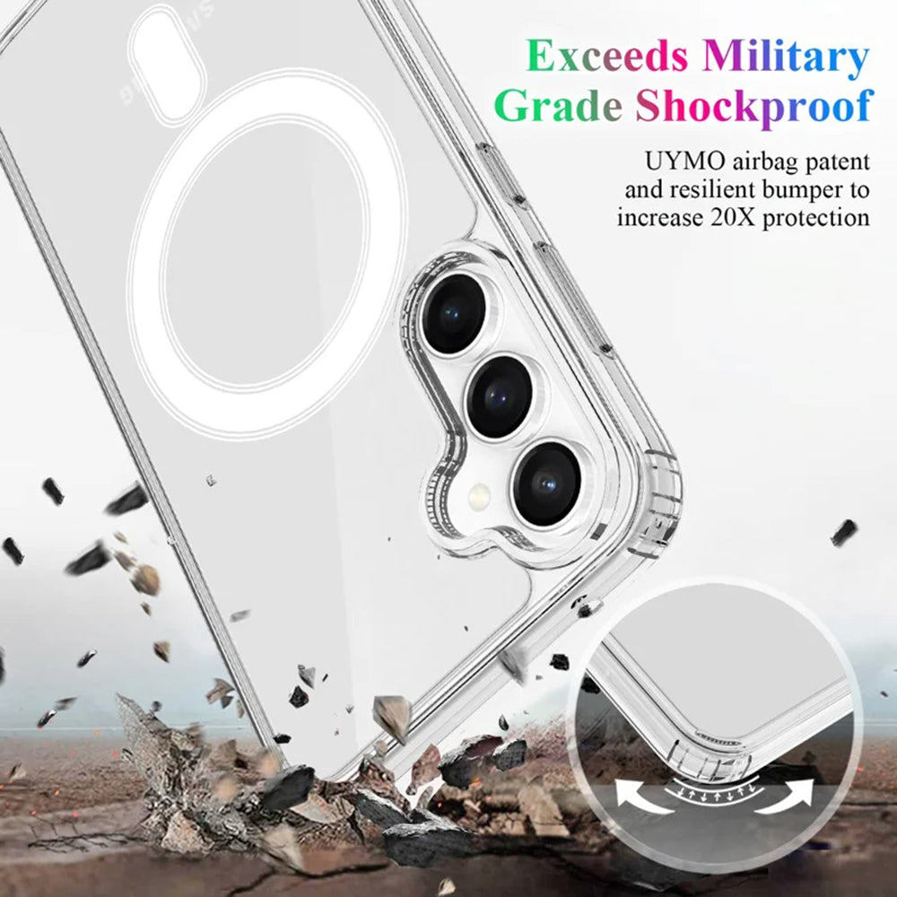 Coque MagSafe pour Samsung Galaxy S24 S921, Techsuit, Pro, Transparente