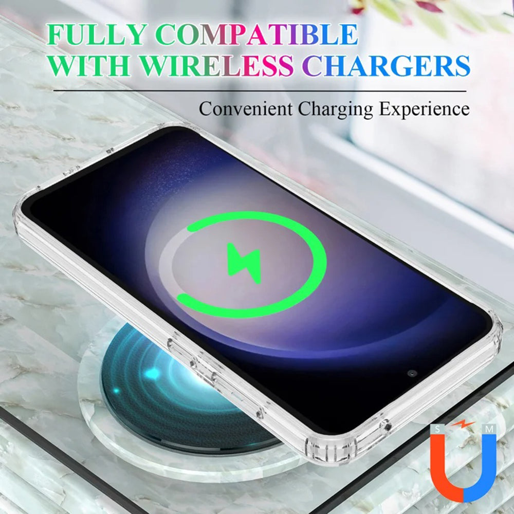 Coque MagSafe pour Samsung Galaxy S24 S921, Techsuit, Pro, Transparente