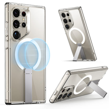 Coque MagSafe pour Samsung Galaxy S24 Ultra S928, ESR, Boost Flickstand, Transparente