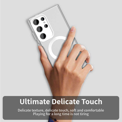Coque MagSafe pour Samsung Galaxy S24 Ultra S928, Techsuit, CandyCase, Blanche