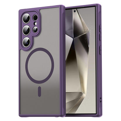 Coque MagSafe pour Samsung Galaxy S24 Ultra S928, Techsuit, HaloFrost II, Violet