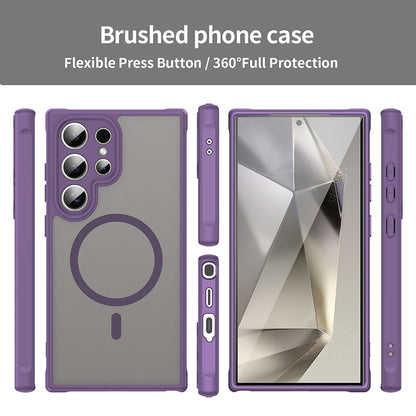 Coque MagSafe pour Samsung Galaxy S24 Ultra S928, Techsuit, HaloFrost II, Violet