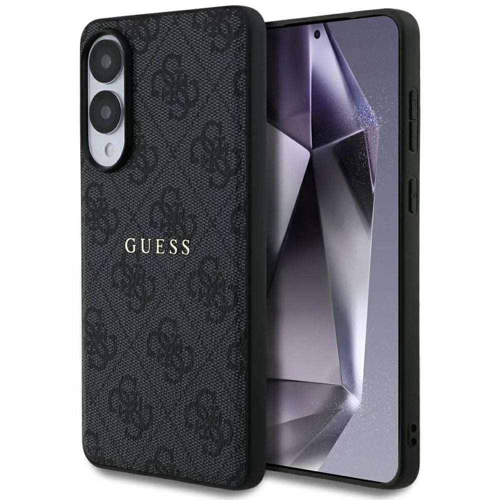 Étui MagSafe pour Samsung Galaxy S25 Edge S937, Guess, 4G Ring Classic Logo, Noir