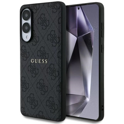 Étui MagSafe pour Samsung Galaxy S25 Edge S937, Guess, 4G Ring Classic Logo, Noir