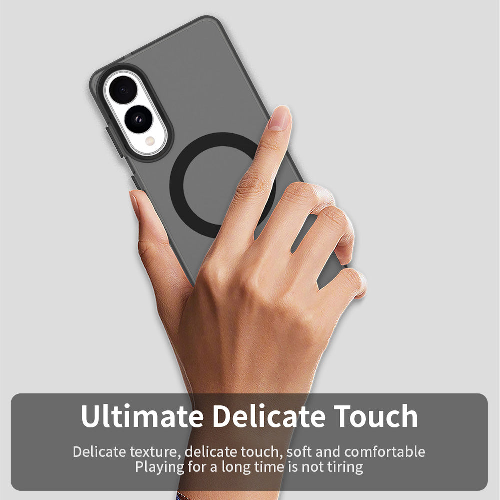 Coque MagSafe pour Samsung Galaxy S25 Edge S937, Techsuit, CandyCase, Noire