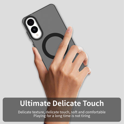 Coque MagSafe pour Samsung Galaxy S25 Edge S937, Techsuit, CandyCase, Noire