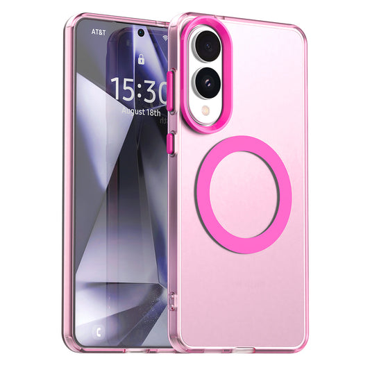 Coque MagSafe pour Samsung Galaxy S25 Edge S937, Techsuit, CandyCase, Rose