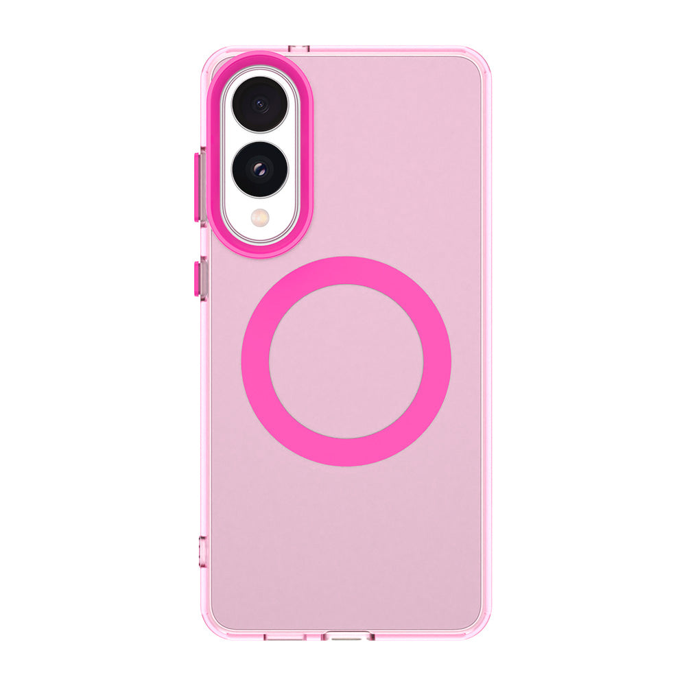 Coque MagSafe pour Samsung Galaxy S25 Edge S937, Techsuit, CandyCase, Rose