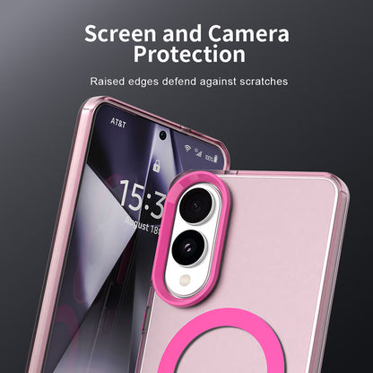 Coque MagSafe pour Samsung Galaxy S25 Edge S937, Techsuit, CandyCase, Rose