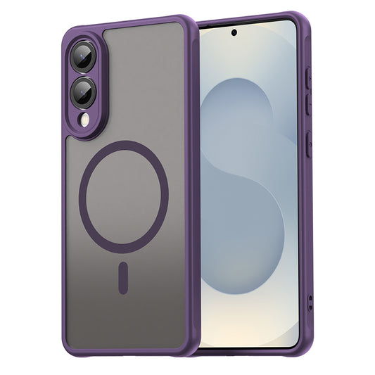 Coque MagSafe pour Samsung Galaxy S25 Edge S937, Techsuit, HaloFrost II, Violet