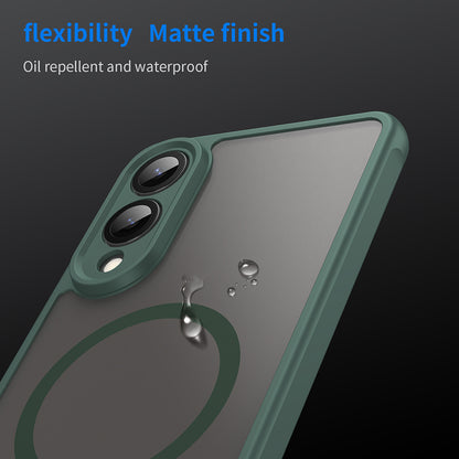 MagSafe Case for Samsung Galaxy S25 Edge S937, Techsuit, HaloFrost II, Green