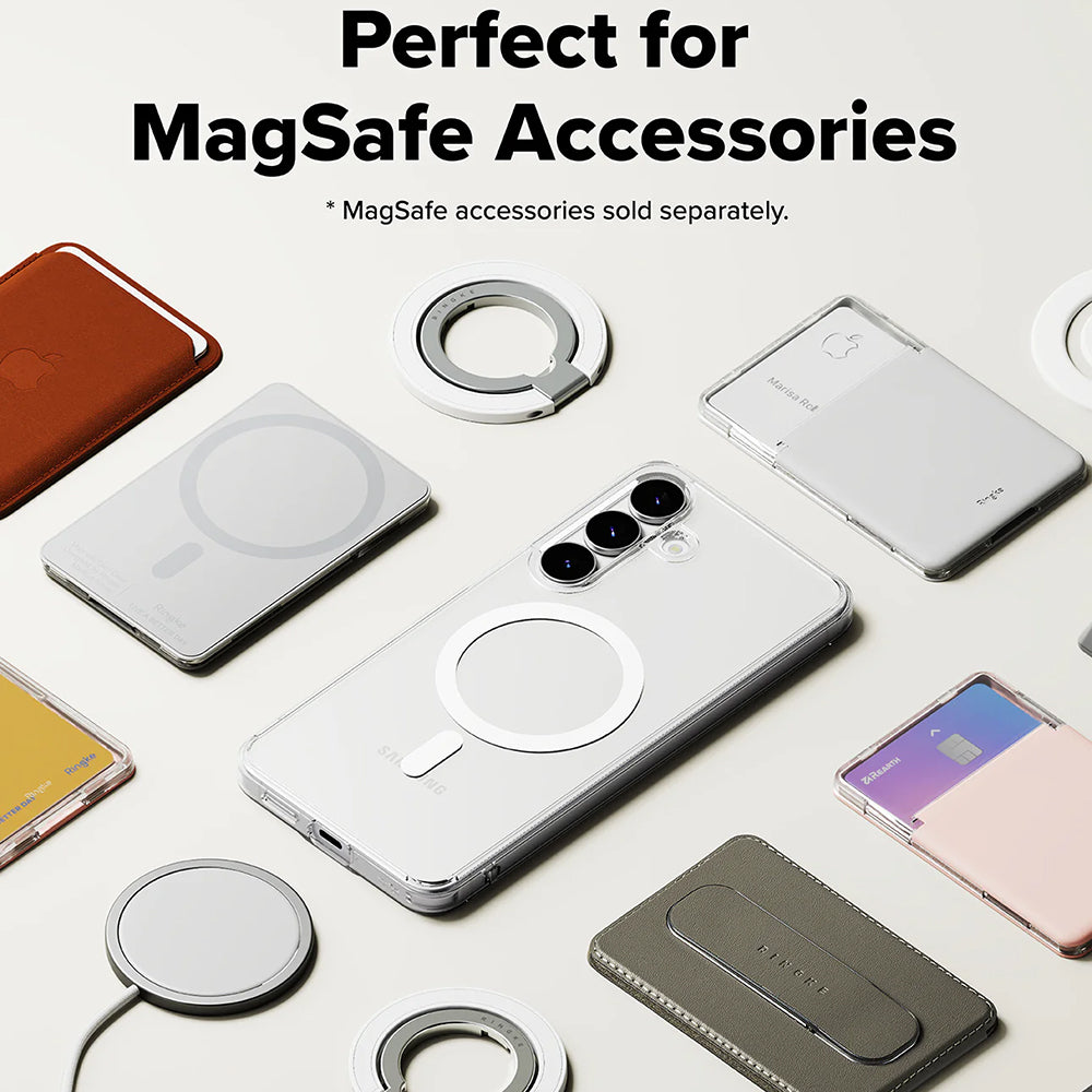 Coque MagSafe pour Samsung Galaxy S25 FE, Ringke, Fusion, Transparente