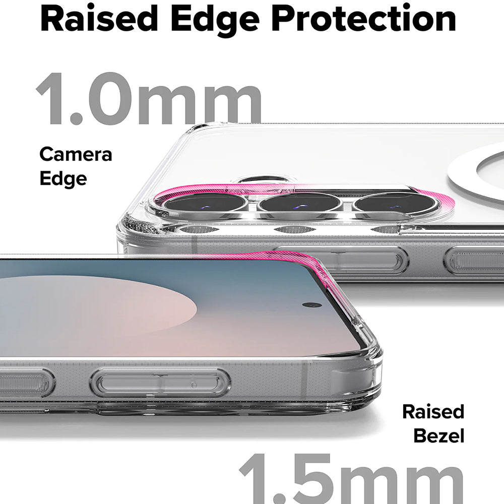 Coque MagSafe pour Samsung Galaxy S25 FE, Ringke, Fusion, Transparente