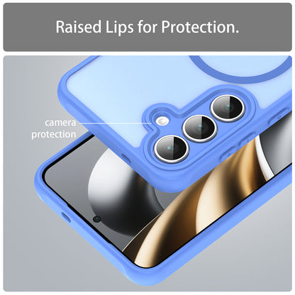 MagSafe Case for Samsung Galaxy S25 FE, Techsuit, HaloFrost II, Blue