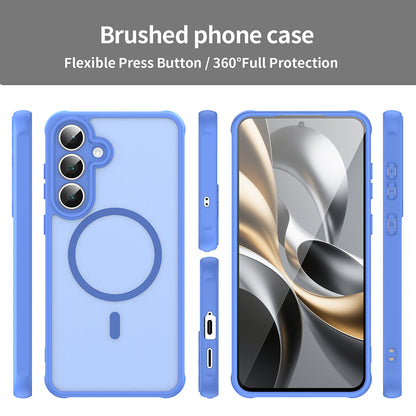 MagSafe Case for Samsung Galaxy S25 FE, Techsuit, HaloFrost II, Blue