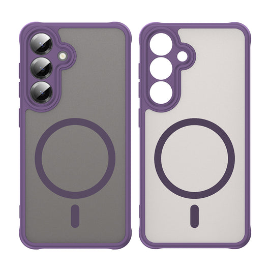 Coque MagSafe pour Samsung Galaxy S25 FE, Techsuit, HaloFrost II, Violet