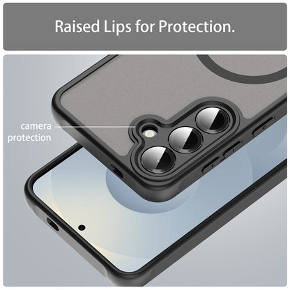 MagSafe Case for Samsung Galaxy S25 FE, Techsuit, HaloFrost II, Black