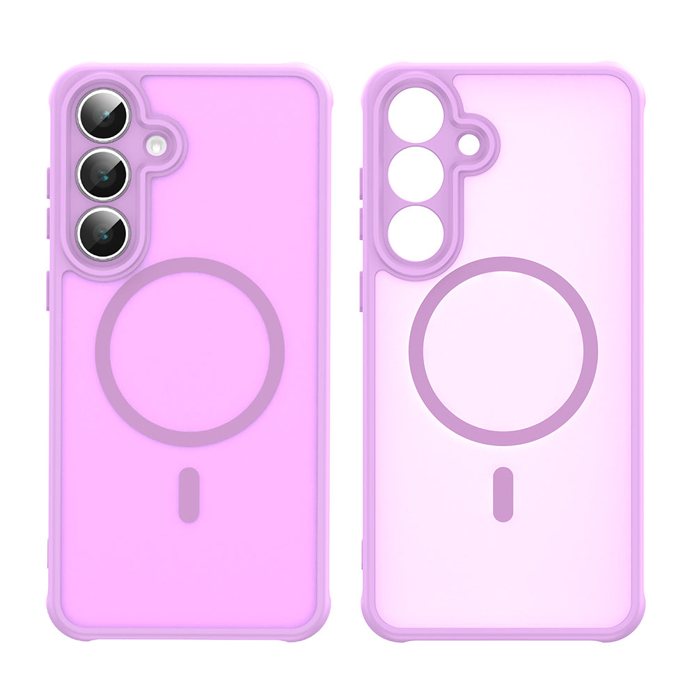MagSafe Case for Samsung Galaxy S25 FE, Techsuit, HaloFrost II, Pink