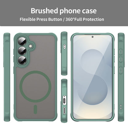 Coque MagSafe pour Samsung Galaxy S25 FE, Techsuit, HaloFrost II, Vert
