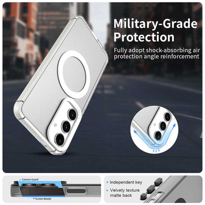 Coque MagSafe pour Samsung Galaxy S25+ S936 / S24+ S926, Techsuit, CandyCase, Blanche