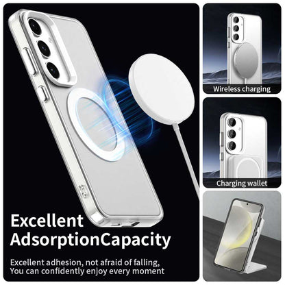 Coque MagSafe pour Samsung Galaxy S25+ S936 / S24+ S926, Techsuit, CandyCase, Blanche