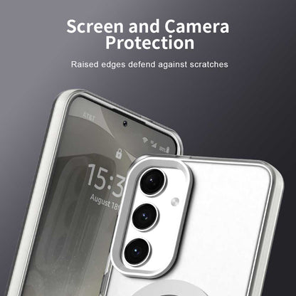 Coque MagSafe pour Samsung Galaxy S25+ S936 / S24+ S926, Techsuit, CandyCase, Blanche