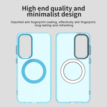 Coque MagSafe pour Samsung Galaxy S25+ S936 / S24+ S926, Techsuit, CandyCase, Bleue