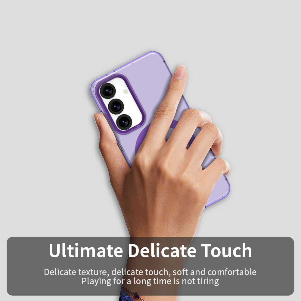 Coque MagSafe pour Samsung Galaxy S25+ S936 / S24+ S926, Techsuit, CandyCase, Violet