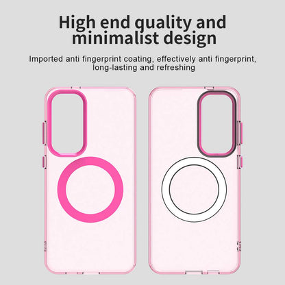 Coque MagSafe pour Samsung Galaxy S25+ S936 / S24+ S926, Techsuit, CandyCase, Rose
