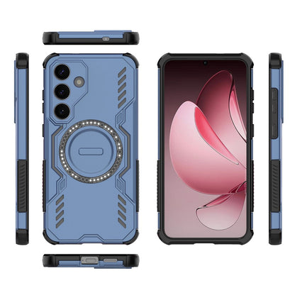 Coque MagSafe pour Samsung Galaxy S25+ S936, Techsuit, ArmorMag, Bleue