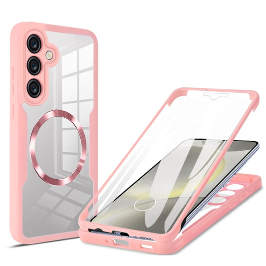 MagSafe Case for Samsung Galaxy S25+ S936, Techsuit, ColorVerse 360, Pink