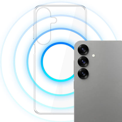 MagSafe Case for Samsung Galaxy S25 S931, 3MK, Clear MagCase, Transparent