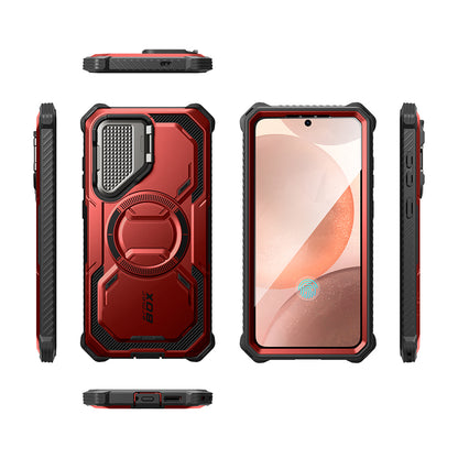 Étui MagSafe pour Samsung Galaxy S25 S931, i-Blason, ArmorBox, Rouge