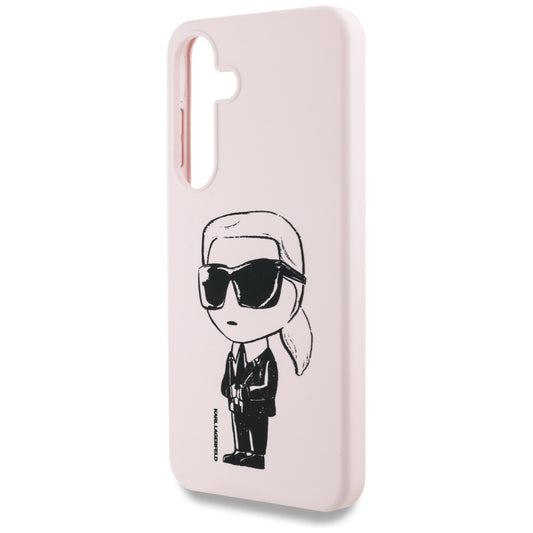 Housse MagSafe pour Samsung Galaxy S25 S931, Karl Lagerfeld, Silicone Graffiti, Rose
