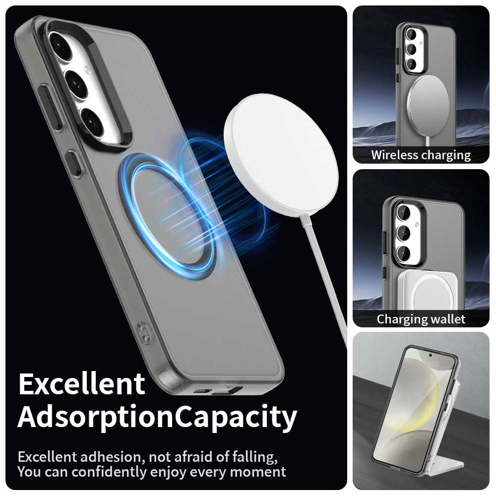 MagSafe Case for Samsung Galaxy S25 S931 / S24 S921, Techsuit, CandyCase, Black