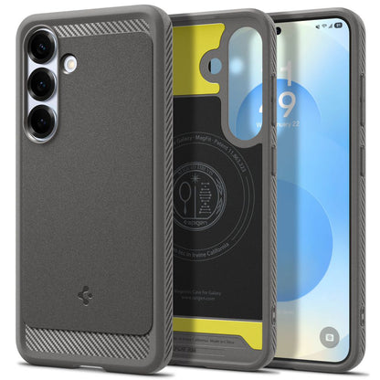 MagSafe Case for Samsung Galaxy S25 S931, Spigen, Rugged Armor, Gray ACS08999