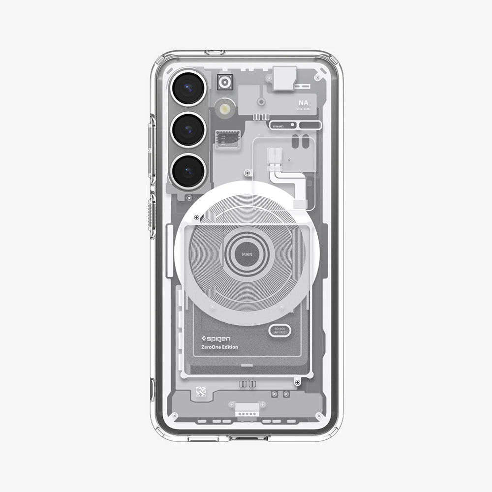 MagSafe Case for Samsung Galaxy S25 S931, Spigen, Ultra Hybrid Zero One, White ACS09004