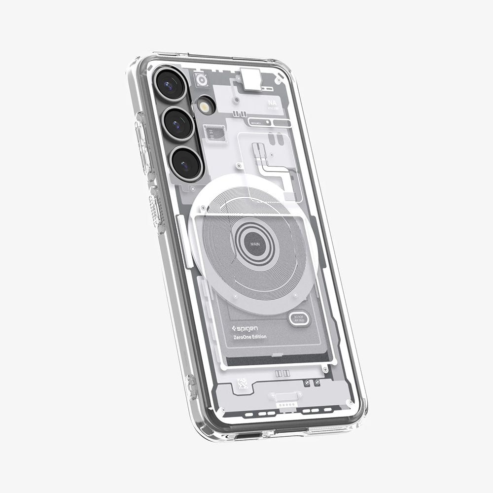 MagSafe Case for Samsung Galaxy S25 S931, Spigen, Ultra Hybrid Zero One, White ACS09004