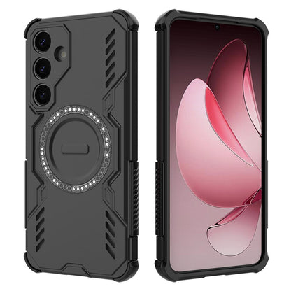 Coque MagSafe pour Samsung Galaxy S25 S931, Techsuit, ArmorMag, Noire
