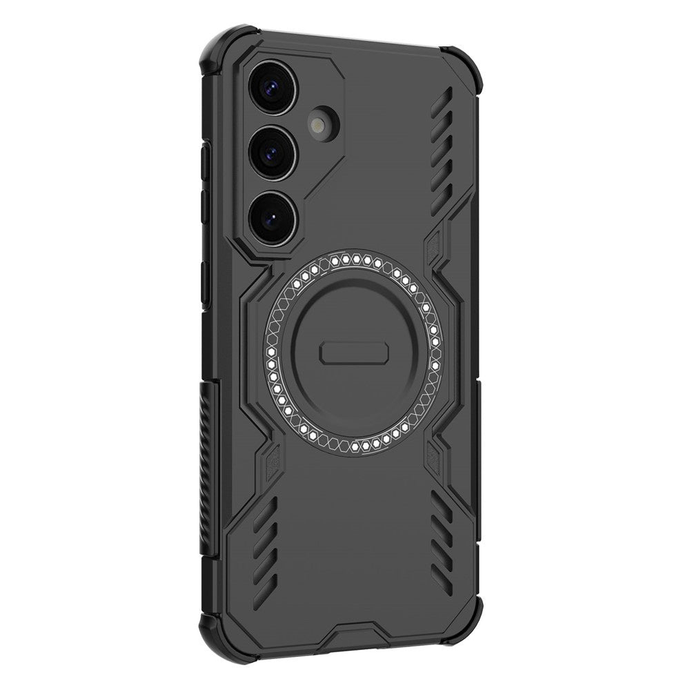 Coque MagSafe pour Samsung Galaxy S25 S931, Techsuit, ArmorMag, Noire