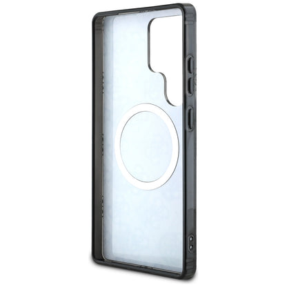 Étui MagSafe pour Samsung Galaxy S25 Ultra S938, Guess, IML Peony On 4G Background, Noir