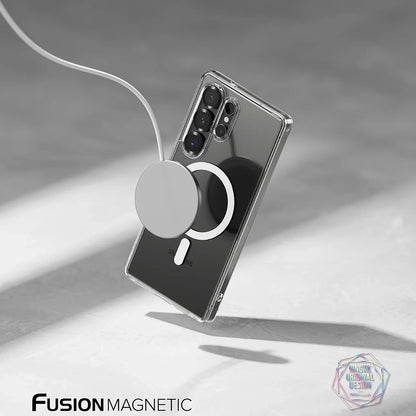 Coque MagSafe pour Samsung Galaxy S25 Ultra S938, Ringke, Fusion, Transparente Mate