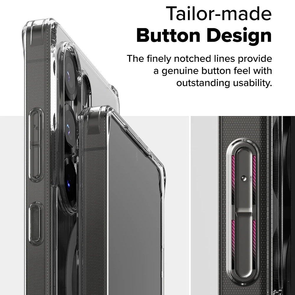 Coque MagSafe pour Samsung Galaxy S25 Ultra S938, Ringke, Fusion, Transparente Mate