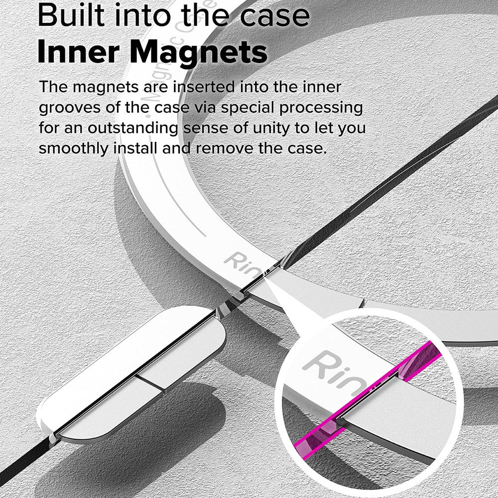 Coque MagSafe pour Samsung Galaxy S25 Ultra S938, Ringke, Fusion, Transparente Mate